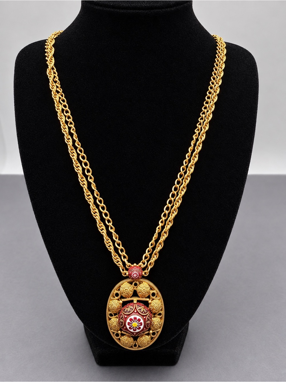 Juliana D&E Moroccan Matrix Celebrity Necklace Signed OOAK